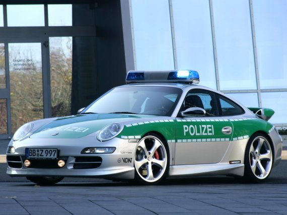 auto de policía en Alemania