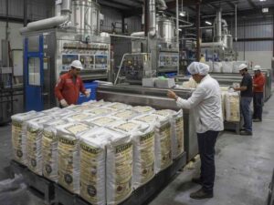 Planta industrial de harina vinculada a la fortificación de alimentos en Guatemala