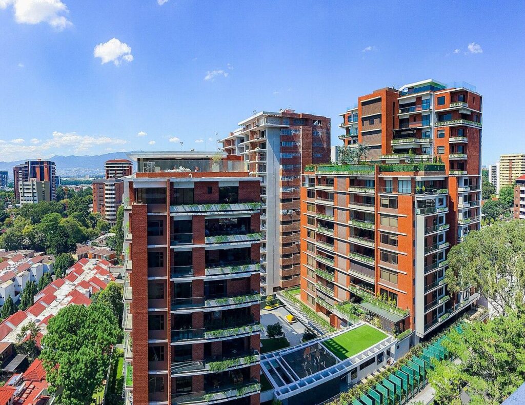 Desarrollo residencial vertical en Zona 14 de Ciudad de Guatemala