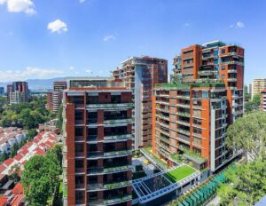 Desarrollo residencial vertical en Zona 14 de Ciudad de Guatemala
